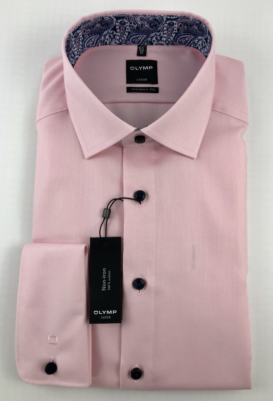 Pink Olymp Luxor shirt standard fit non-iron