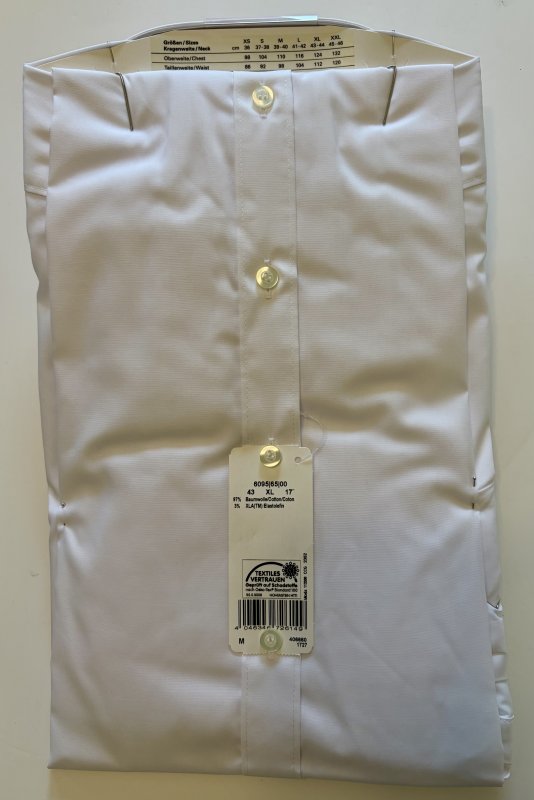 Olymp white shirt cut away collar