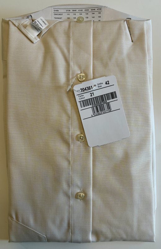 Seidensticker Splendesto cream/beige short sleeve shirt