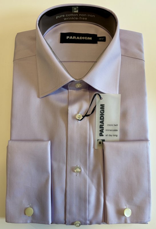 Paradigm lilac long sleeve cotton shirt