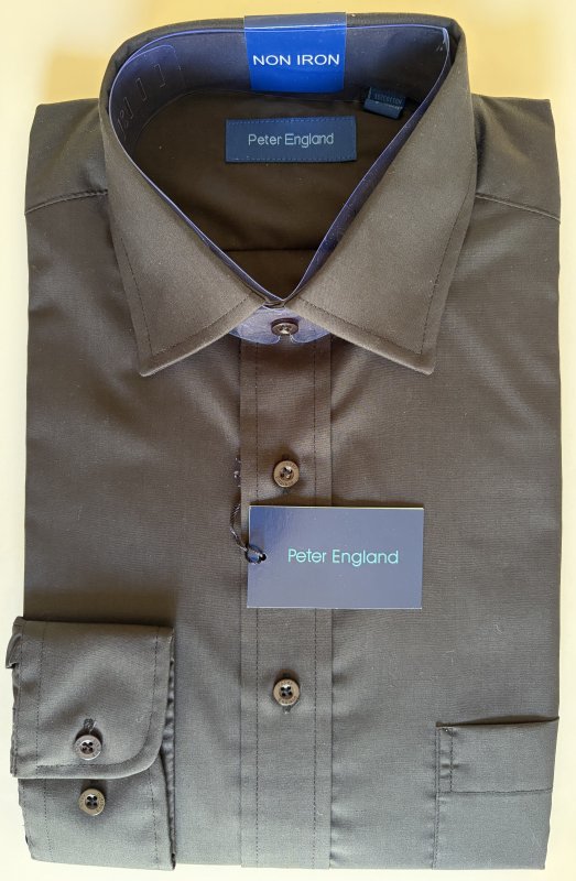Peter England long sleeved black shirt