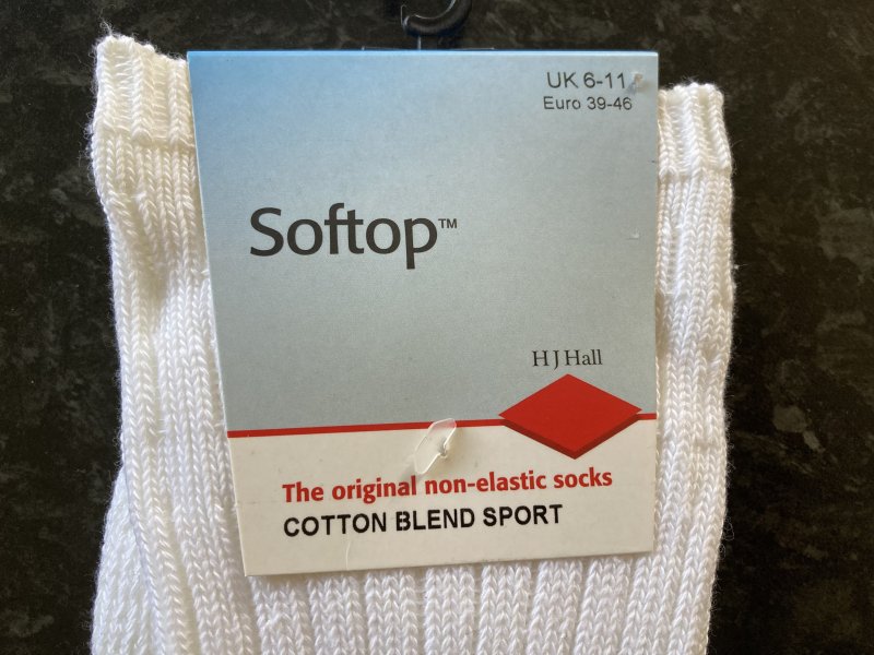 H J Hall H J Hall softop socks white