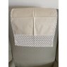 Cotton chair back (antimacassar) with lace panel
