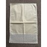 Cotton chair back (antimacassar) with lace panel