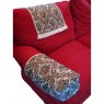 Chair back protector in decorative tapestry design