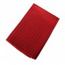 Silk handkerchief: red with navy spots