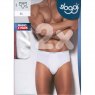 Sloggi basic mens midi brief 2 pack white