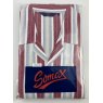 Somax red and wine striped flannelette pjs