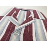 revere collared pyjamas red striped flannelette