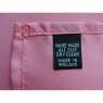 British made pink silk pocket square handkerchief