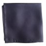 Black silk pocket square handkerchief 17 inches square
