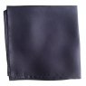 Dark navy silk pocket square handkerchief 17 inches square