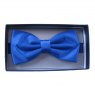 Pre-tied satin bow tie royal blue