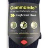 Commando tough wool blend socks for rugged wear