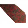 Fort & Stone russet Paisley design silk tie