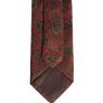 Paisley silk tie: russet (reddish brown)