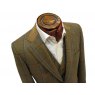 Tweed windowpane jacket and waistcoat