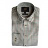 Medium check tattersall check green background Viyella