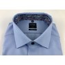 Olymp Luxor shirt - blue with Paisley lining in collar