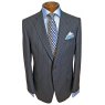 Pinstripe suit in British wool