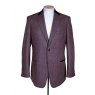 Brown tweed suit with velvet collar