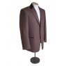 Brown tweed suit with velvet collar