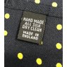 Silk handkerchief: black with yellow spots