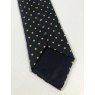 Silk tie: black with golden yellow spots