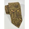 Silk tie: gold pheasant design