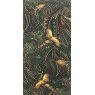 Silk tie: green pheasant design