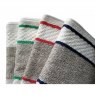 Roller towels coloured stripes and neutral colour
