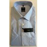 Olymp Luxor short sleeved blue shirt