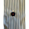 Olymp striped blue shirt with contrast buttons