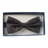 Ready tied black bow tie
