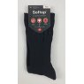 navy blue soft-top sock comfort fit