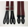burgundy/wine leather end narrow braces