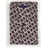 Brushed cotton pyjamas with wine diamond pattern