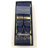 Navy blue box cloth braces by Thurstons