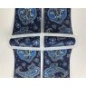 Braces blue Paisley pattern with rear slider