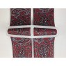 Braces red Paisley pattern with rear slider
