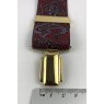 Paisley design braces width of clip